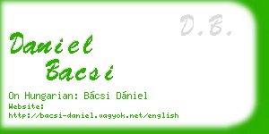 daniel bacsi business card